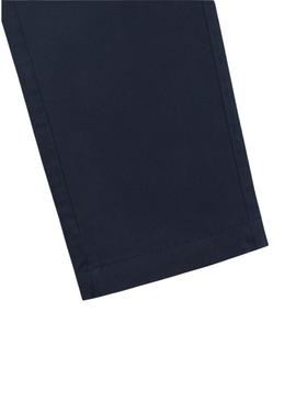 Calças chinesas Silbon Casual azul marinho para homem.