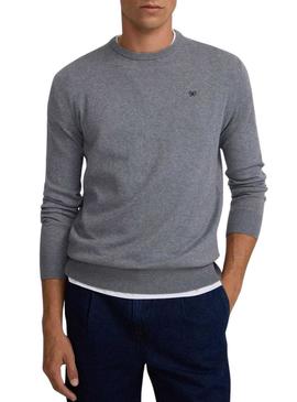 Camisola básica cinza Silbon para homem