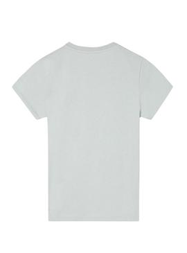 Camiseta Silbon logo multicolor turquesa para criança