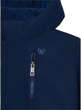 Casaco acolchoado azul da marca Silbon para criança.