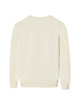 Moletom Silbon Raqueta bege para criança