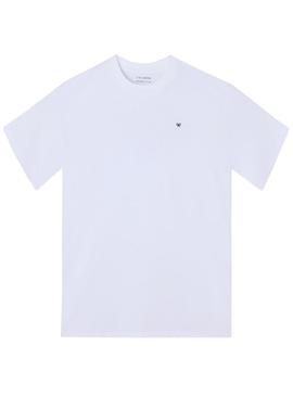 Camiseta Silbon Varsity club branca para homem.