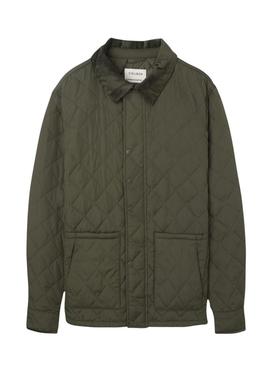Jaqueta Silbon Field clássica verde para homem.