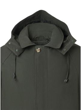 Trench coat verde Silbon para homem