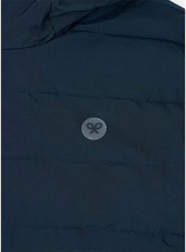 Casaco acolchoado reversível azul e cinza Silbon para homem