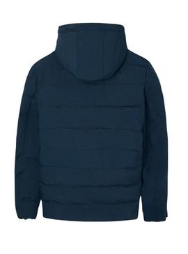 Casaco acolchoado reversível azul e cinza Silbon para homem