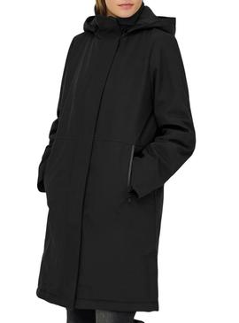 Parka Only Kara preta para mulher.