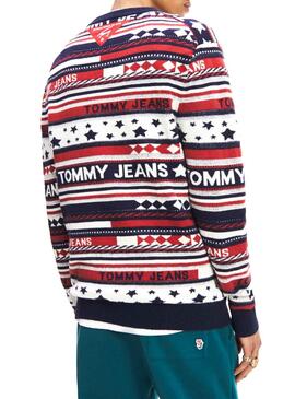 Malha Tommy Jeans American Stripe Homem