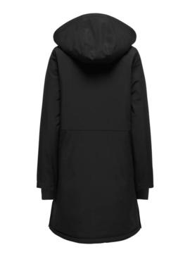 Parka Only Kara preta para mulher.