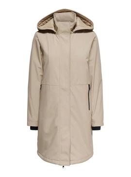 Parka Only Kara bege para mulher