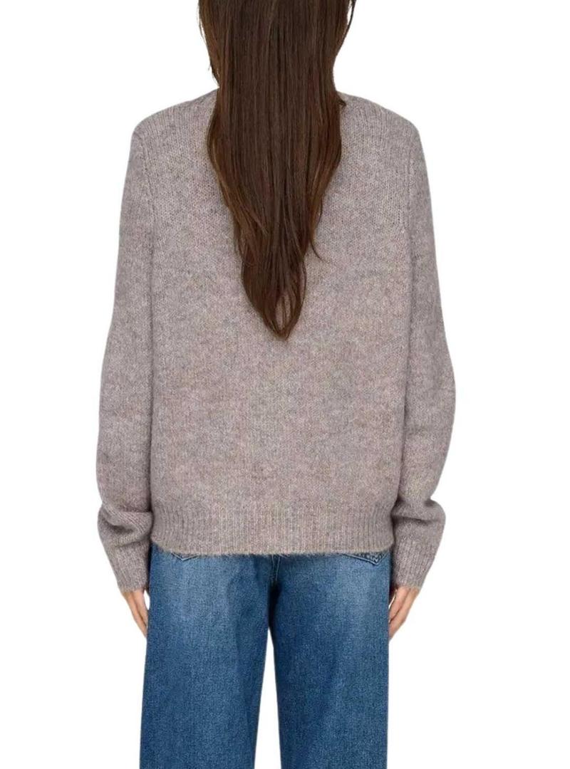 Cardigã de malha Only Zoey roxo para mulher.