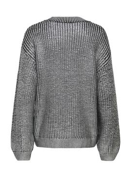 Camisa Jersey Only Kama prateado para mulher.