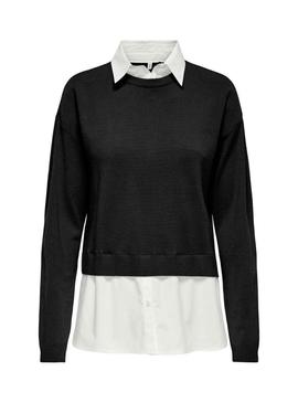 Camisola Only Payson preta para mulher.