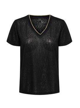 Camiseta Only Beatrice preta para mulher
