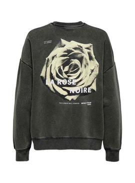 Moletom Only Sinna preto para mulher.