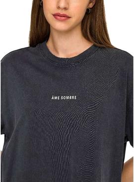 Camisa Only Kinna preta para mulher.