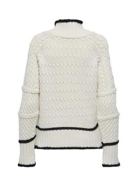 Camisola Jersey Only Harmony bege para mulher.