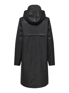 Capa de chuva preta Only Onlelisa para mulher