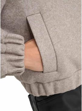 Jaqueta Only Onlnancy cinza para mulher.