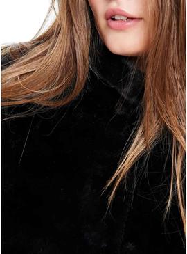 Jaqueta de pele sintético preto Only Onlvida para mulher.