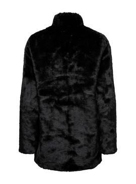 Jaqueta de pele sintético preto Only Onlvida para mulher.