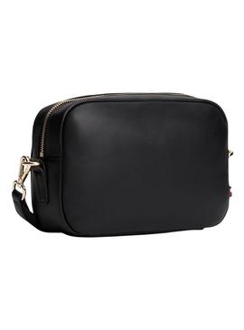 Bolsa Tommy Hilfiger Popette Soft preta para mulher