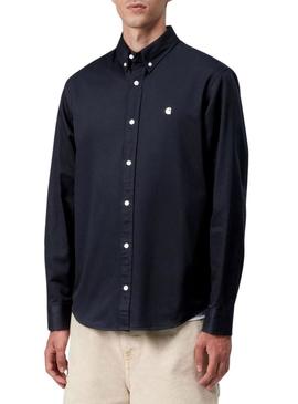 Camisa Carhartt WIP Madison azul marinho para homem