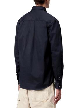 Camisa Carhartt WIP Madison azul marinho para homem