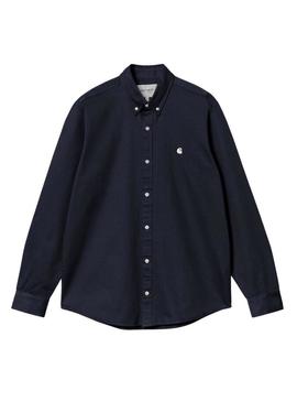 Camisa Carhartt WIP Madison azul marinho para homem