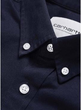 Camisa Carhartt WIP Madison azul marinho para homem