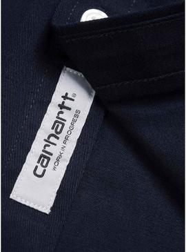 Camisa Carhartt WIP Madison azul marinho para homem