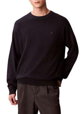 Camiseta Calvin Klein Ez Cotton azul marinho para homem.