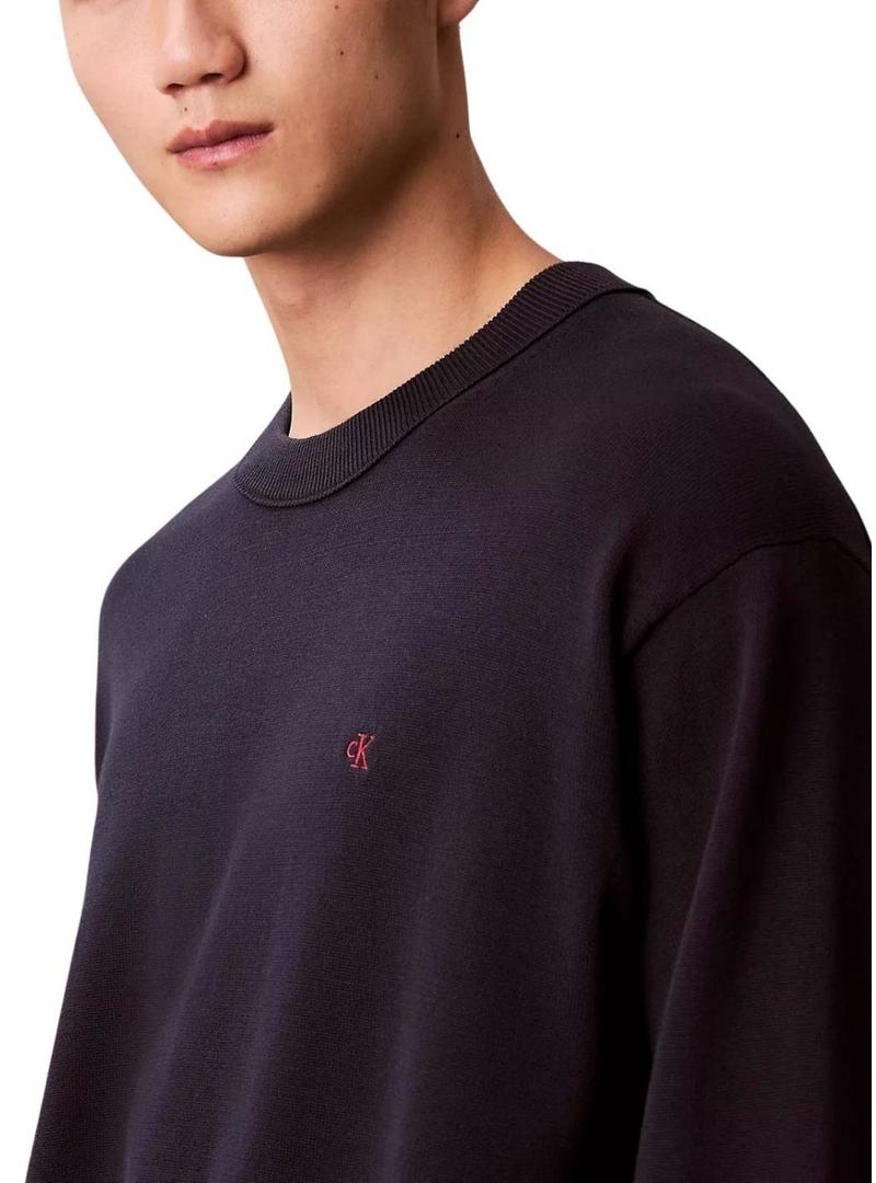 Camiseta Calvin Klein Ez Cotton azul marinho para homem.