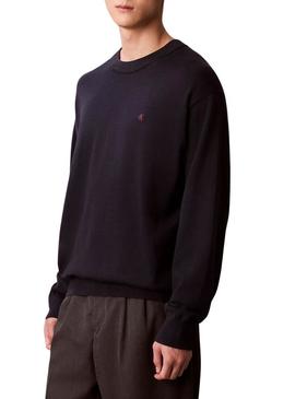 Camiseta Calvin Klein Ez Cotton azul marinho para homem.