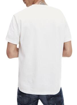 T-Shirt Tommy Jeans Grande Flag Branco Homem