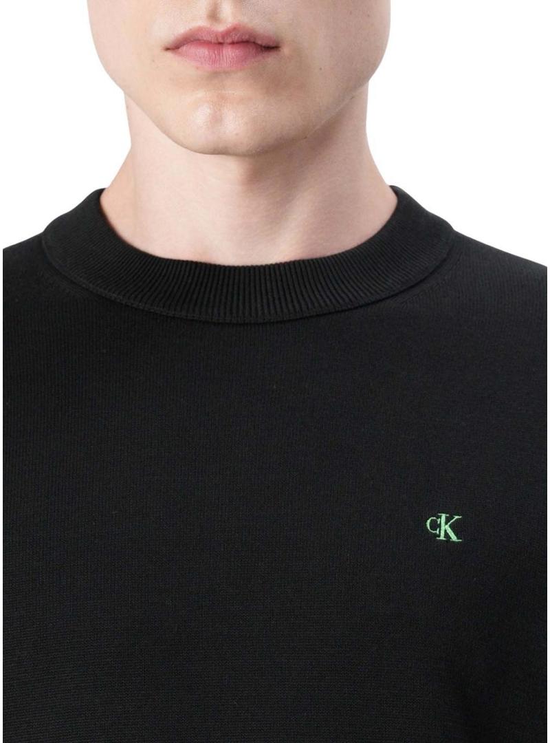 Camisola Calvin Klein Ez Cotton preta para homem