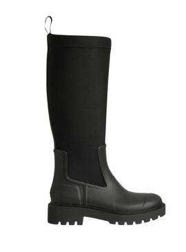 Botas Calvin Klein Rainboot Neoprene preta para mulher.
