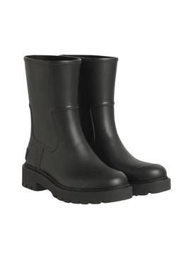 Botas Calvin Klein Mid Rainboot Rubber preto para mulher.