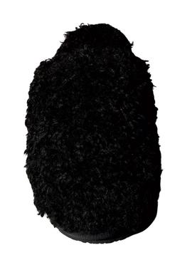 Sapatos Calvin Klein Close Slipper Fur preto para mulher.