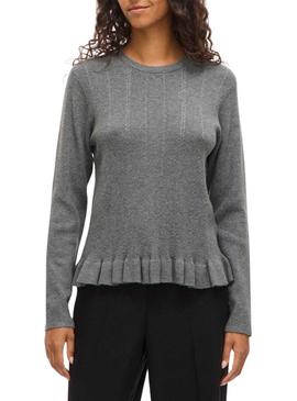 Camisola Vila Vinorthy cinza para mulher