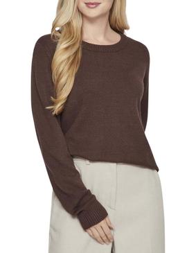 Camisola Vila Viril marrom para mulher