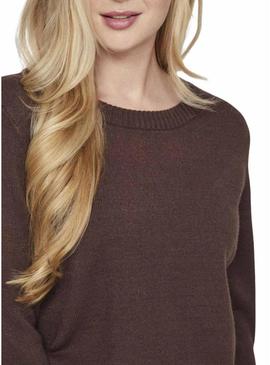 Camisola Vila Viril marrom para mulher