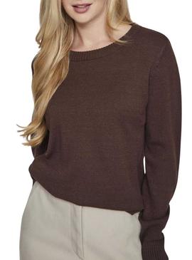 Camisola Vila Viril marrom para mulher
