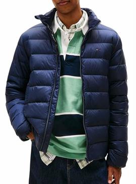 Jaqueta ultraleve azul Tommy Jeans para homem.