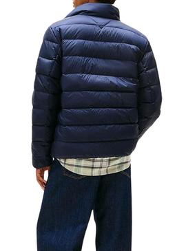 Jaqueta ultraleve azul Tommy Jeans para homem.