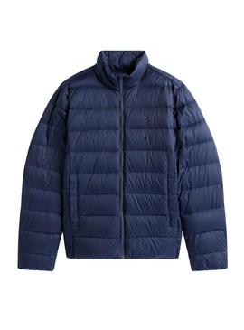 Jaqueta ultraleve azul Tommy Jeans para homem.