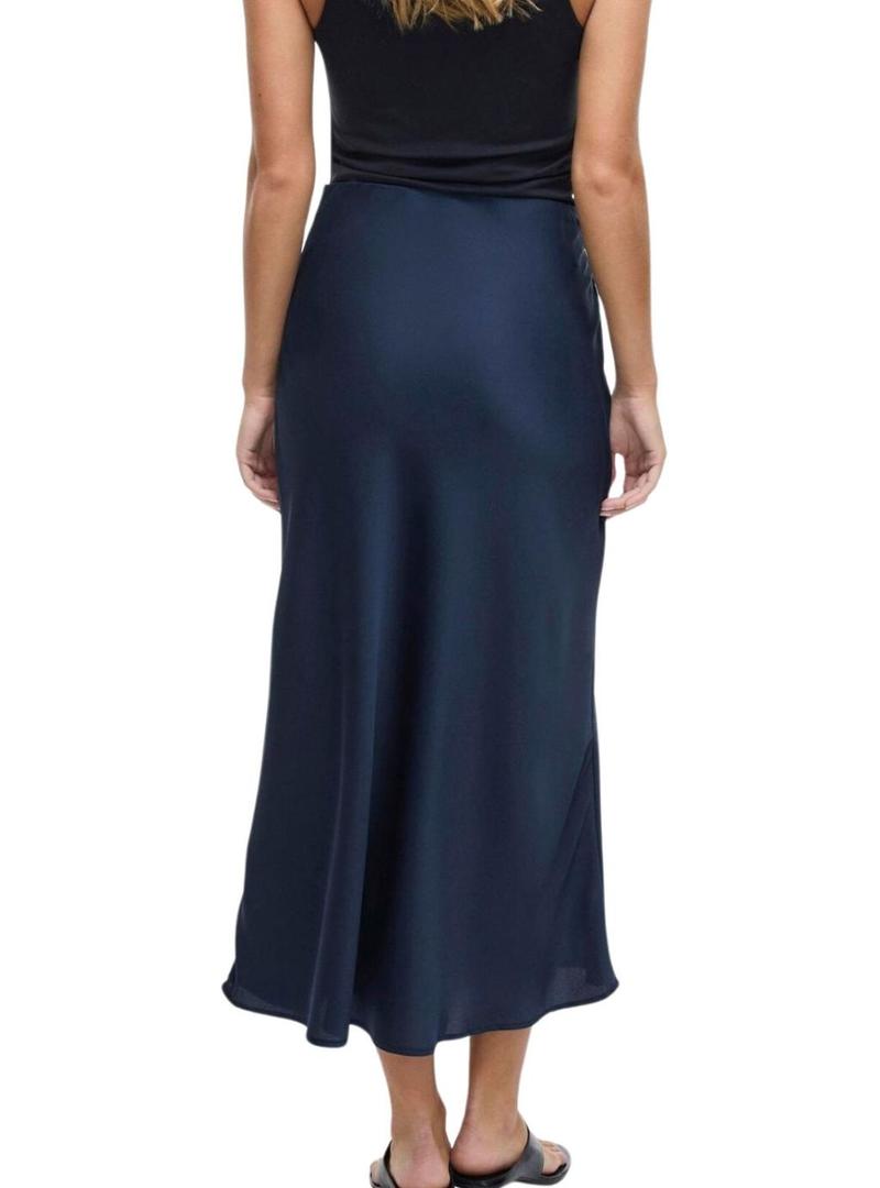 Saia azul da marca Vila Viellette para mulher.