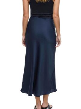 Saia azul da marca Vila Viellette para mulher.