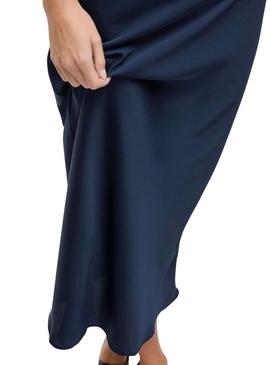 Saia azul da marca Vila Viellette para mulher.