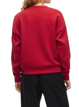 Moletom Vila Reflect vermelho para mulher.